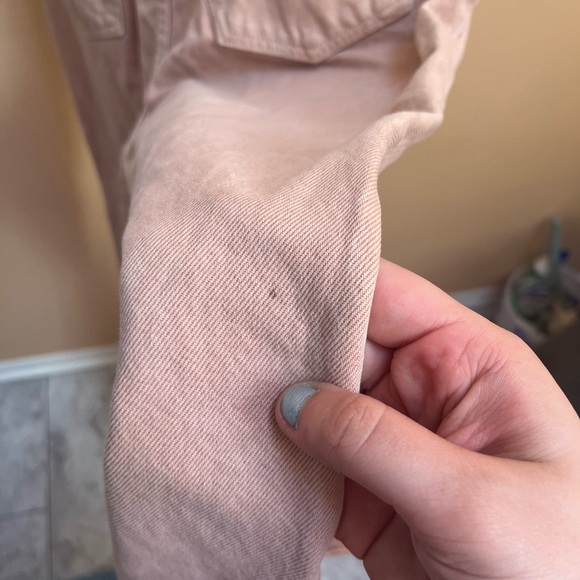 SLVRLAKE Grace Ankle Wide Leg Jeans in Blush - Picture 15 of 15